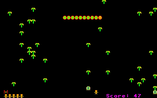 Wormwar atari screenshot